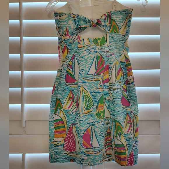 NEW Lilly Pulitzer You Gotta Regatta Franco Sz 00 Strapless Sailing Tuxedo Dress - Picture 5 of 9